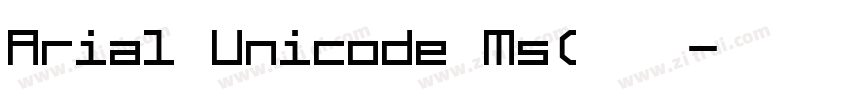 Arial Unicode Ms(等线字字体转换